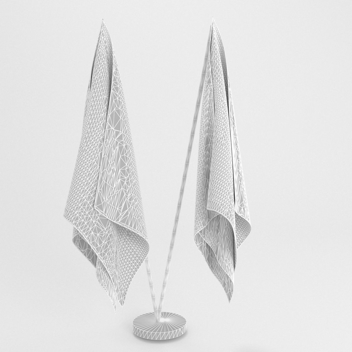 republican party flag model 3D model_7