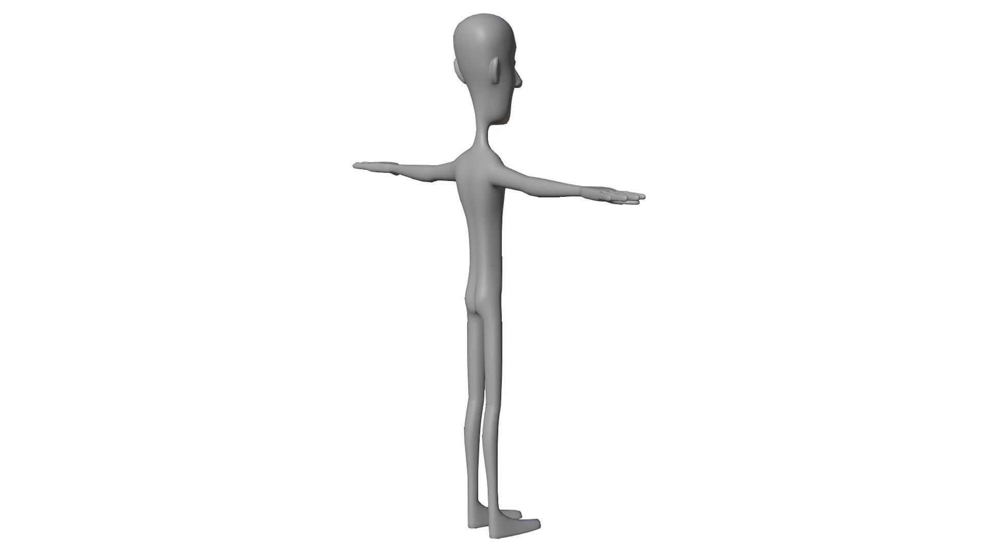 Stylized Base Mesh 3D model_10