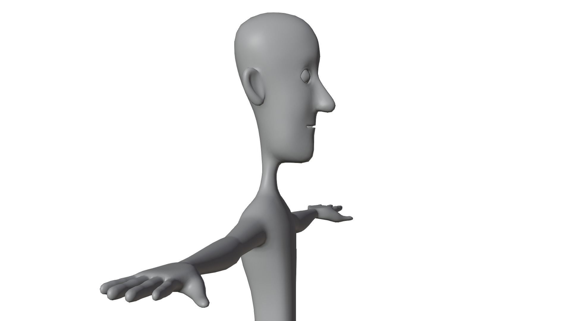 Stylized Base Mesh 3D model_9