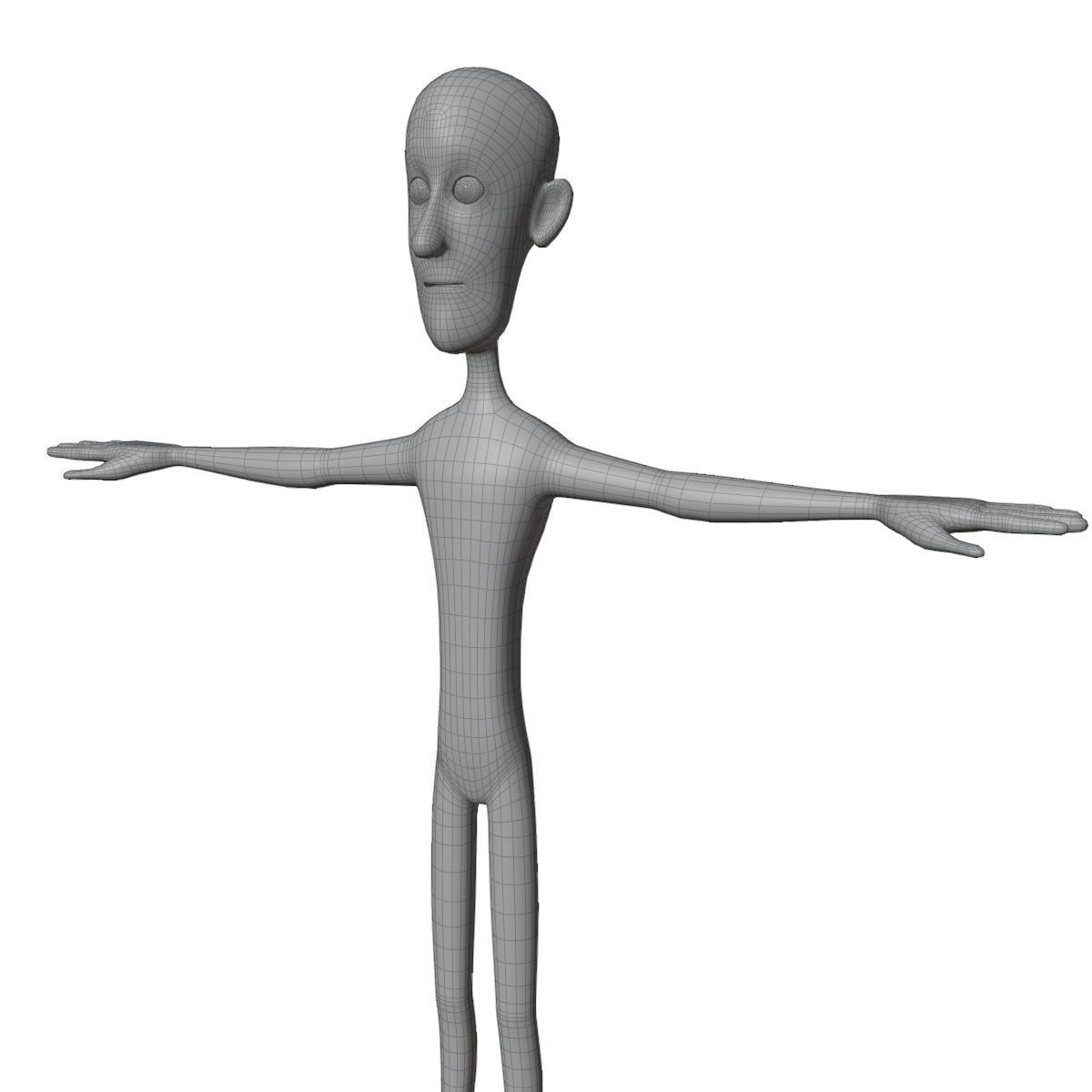 Stylized Base Mesh 3D model_5