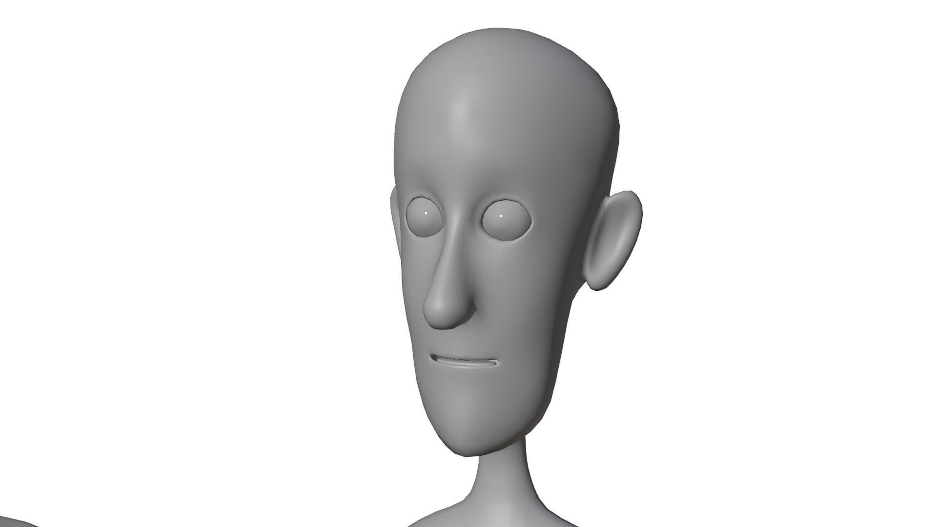 Stylized Base Mesh 3D model_6