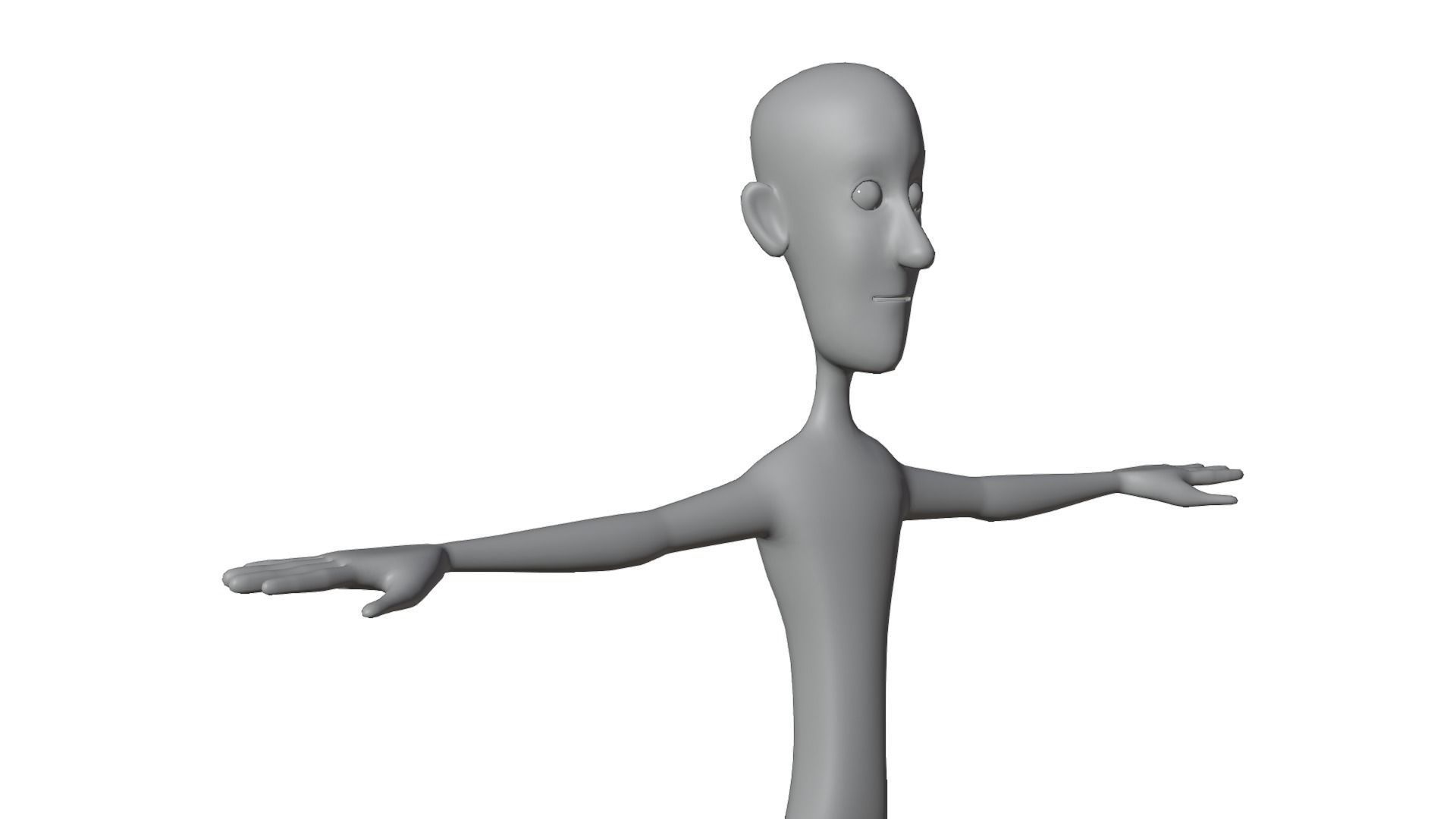 Stylized Base Mesh 3D model_7