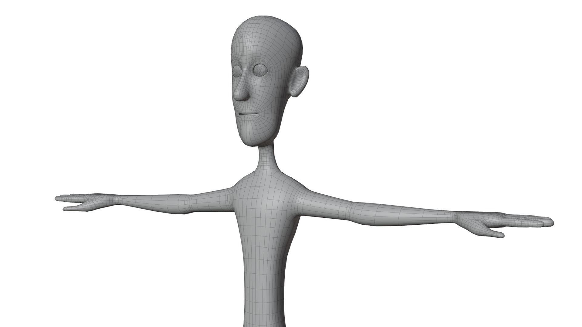 Stylized Base Mesh 3D model_4