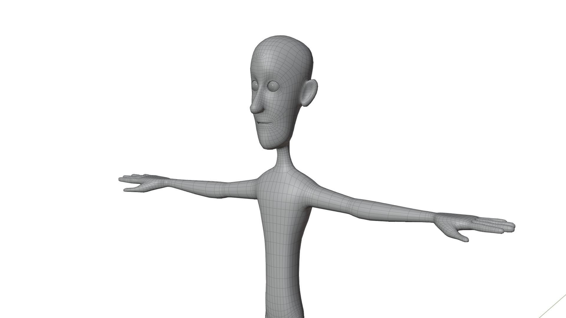 Stylized Base Mesh 3D model_1