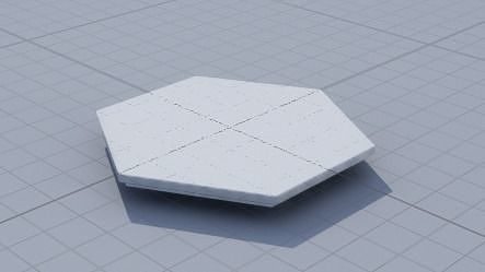 3d ornament hexagonal table 3D print model