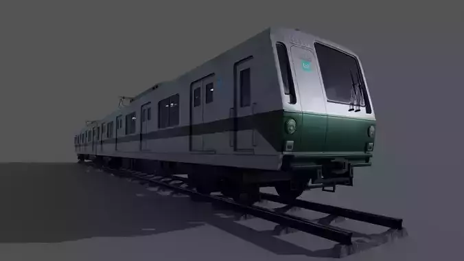 Japan Train Takyo metro subway 6000  Low-poly 3D model