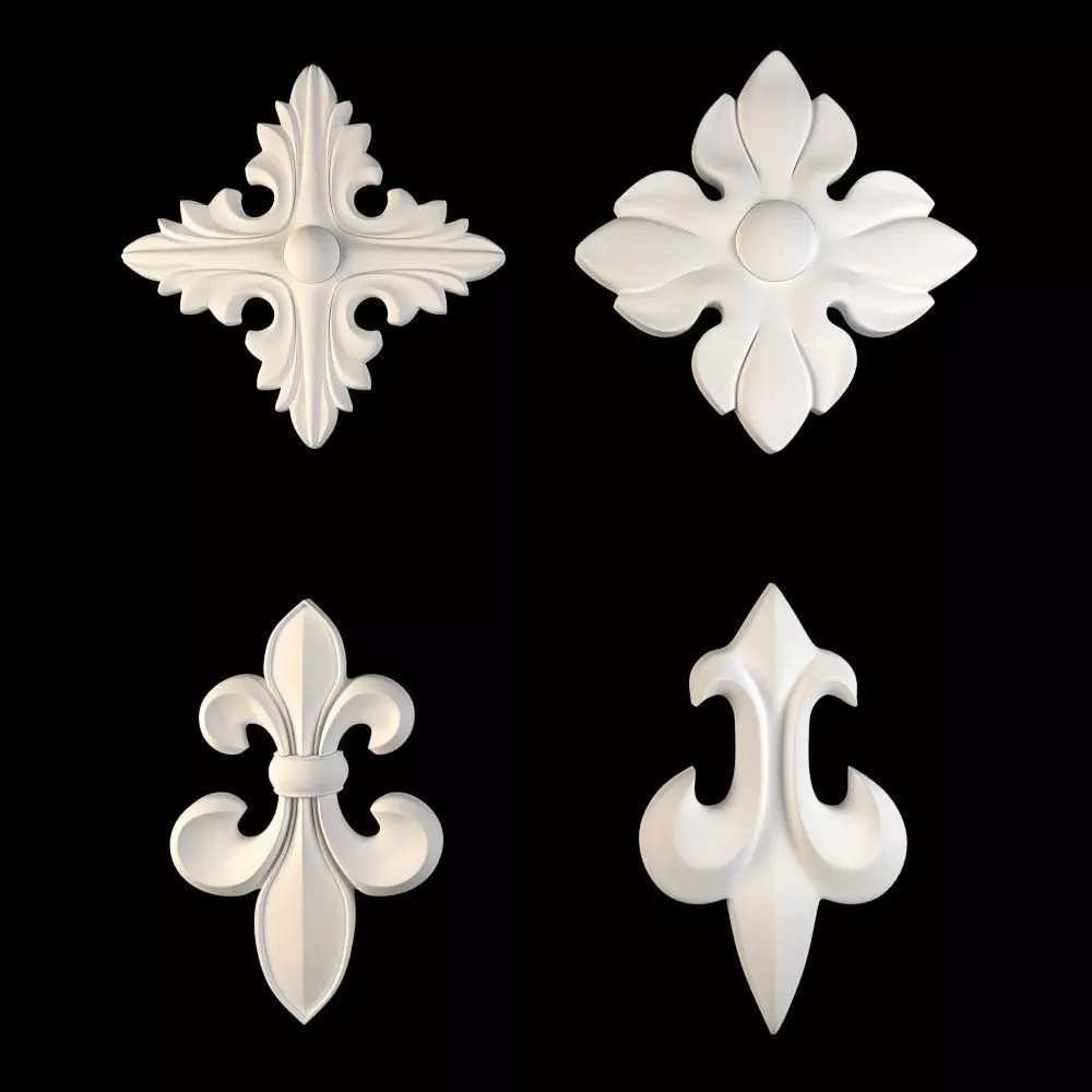 Ornament Element Pack 01 3D model_0