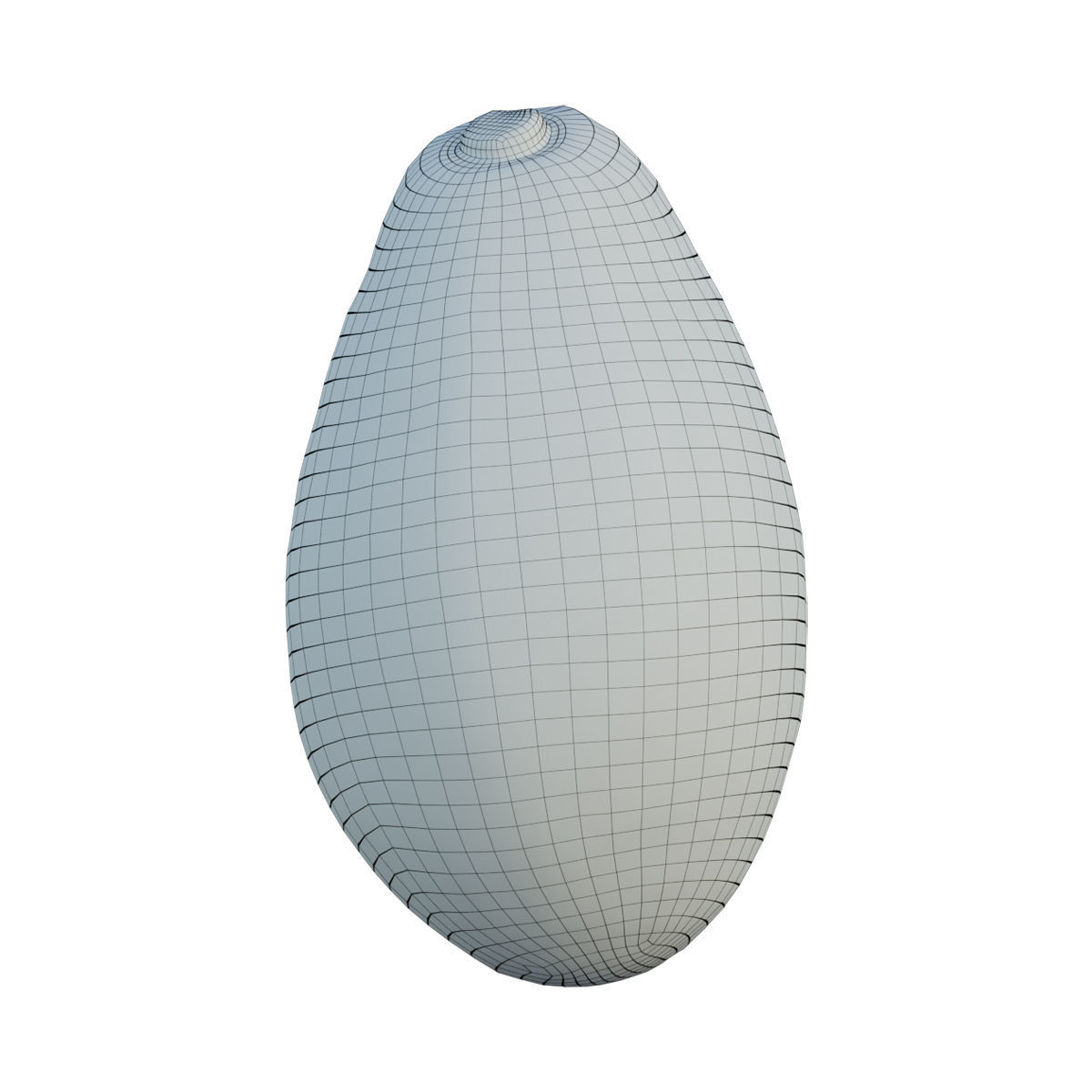 avocado two papayas 3D model_3