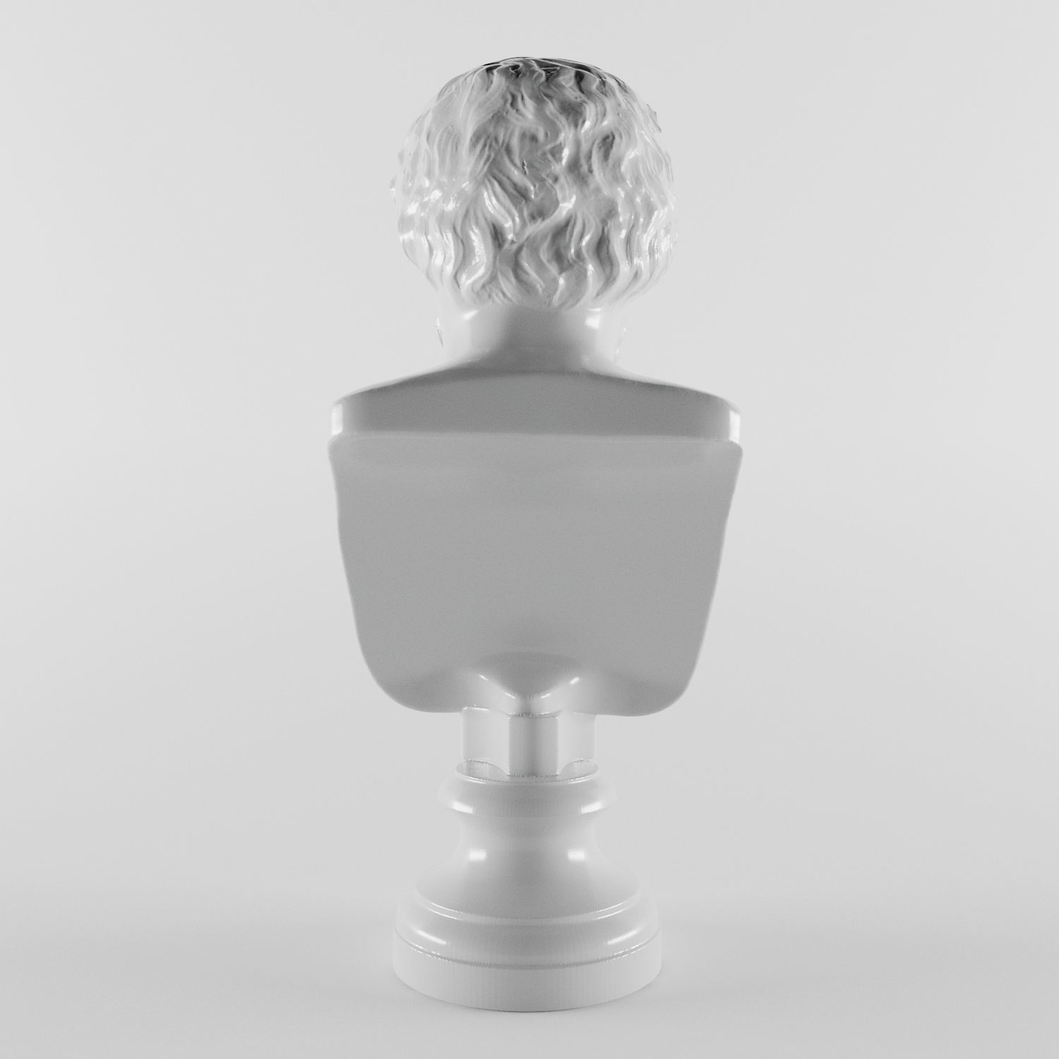 Socrates bust of 3D print model_3