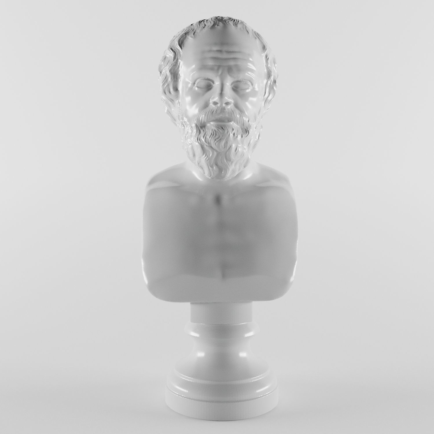 Socrates bust of 3D print model_1