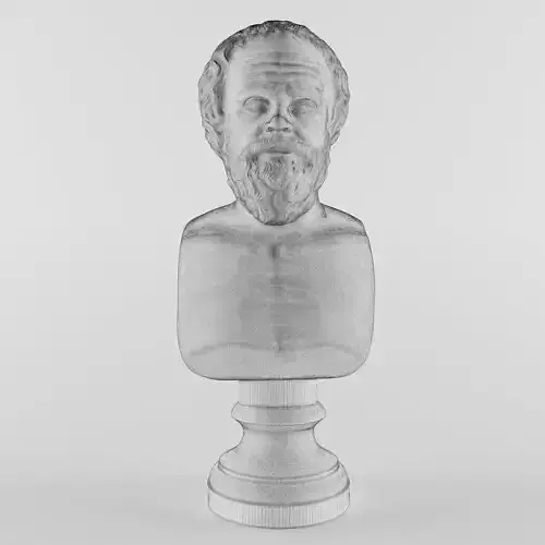 Socrates bust of