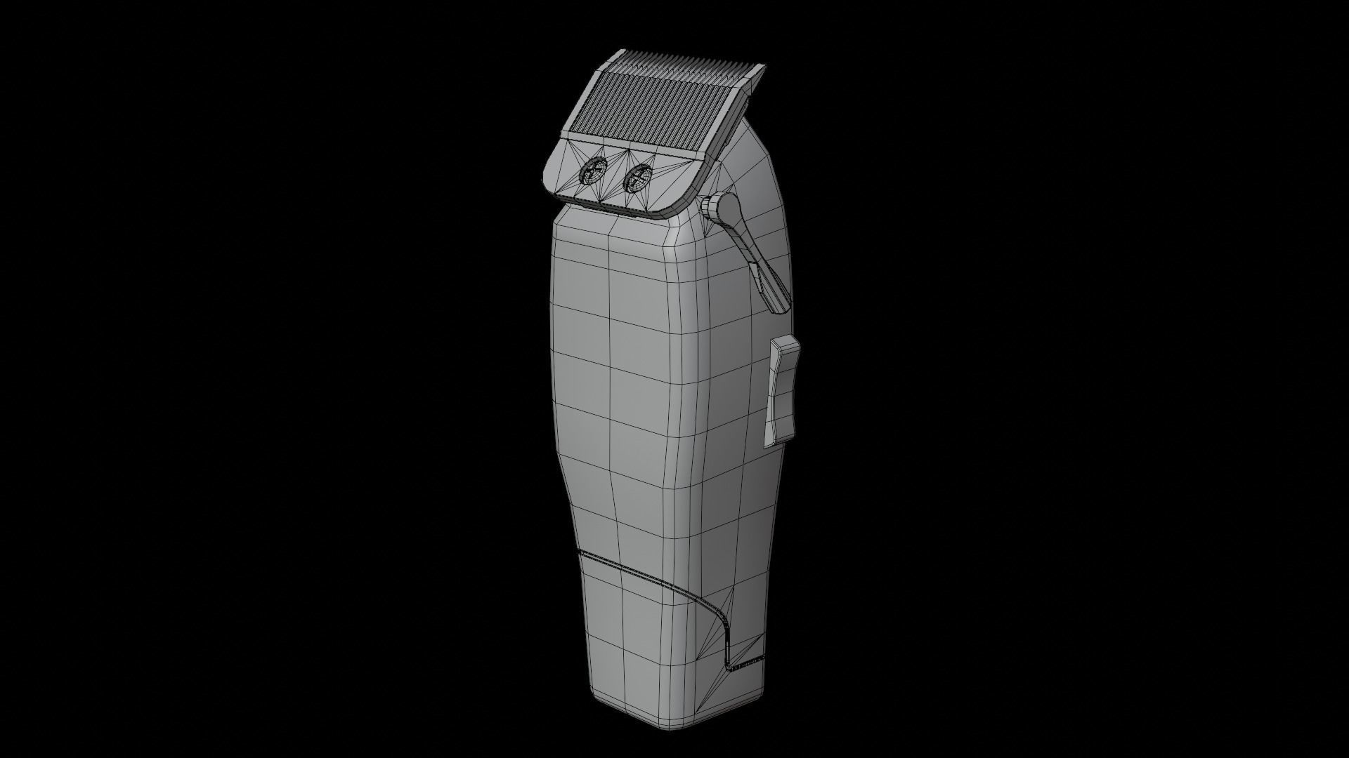 Hair Clipper Low-poly 3D model_16