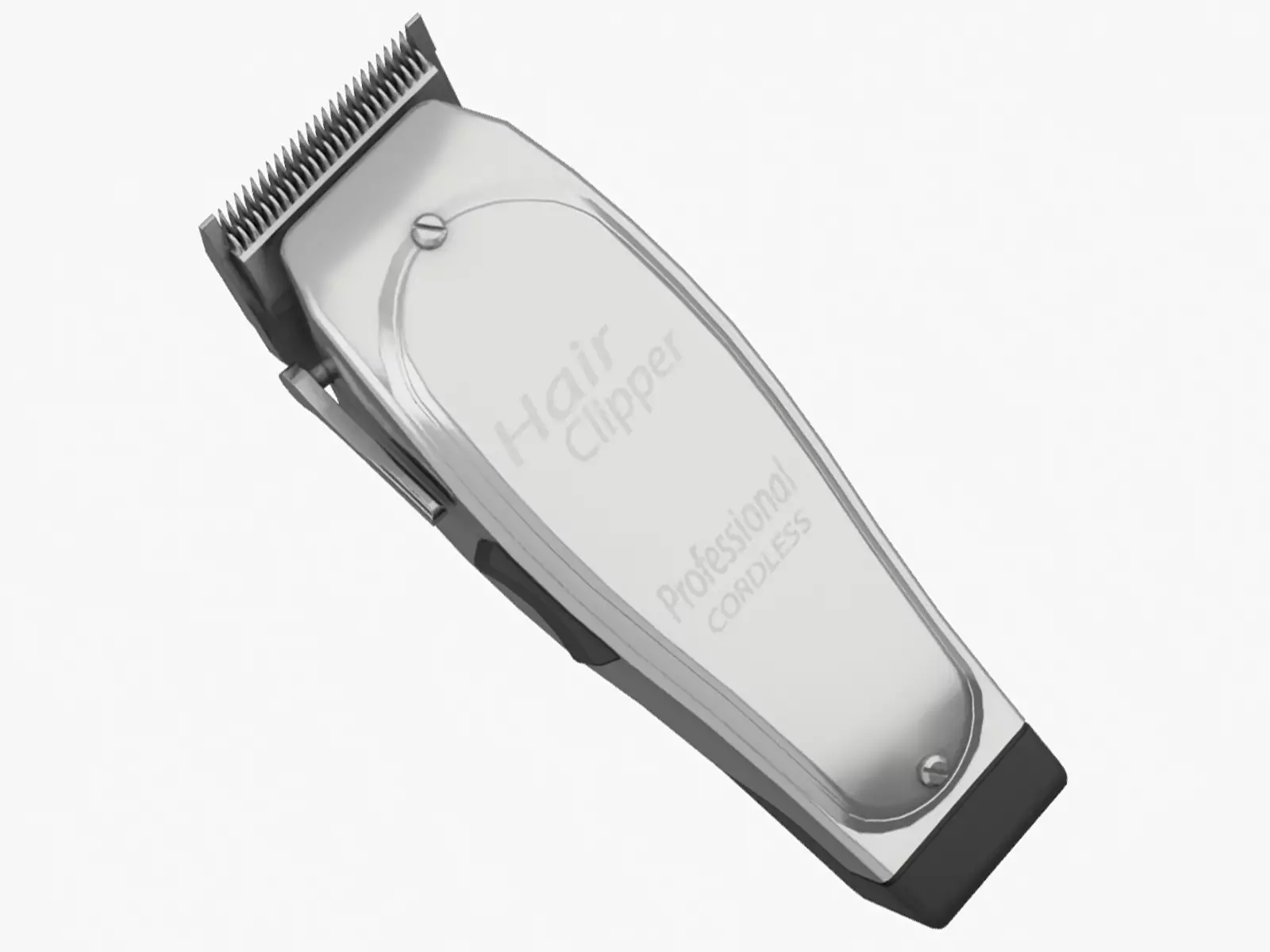 Hair Clipper Low-poly 3D model_0