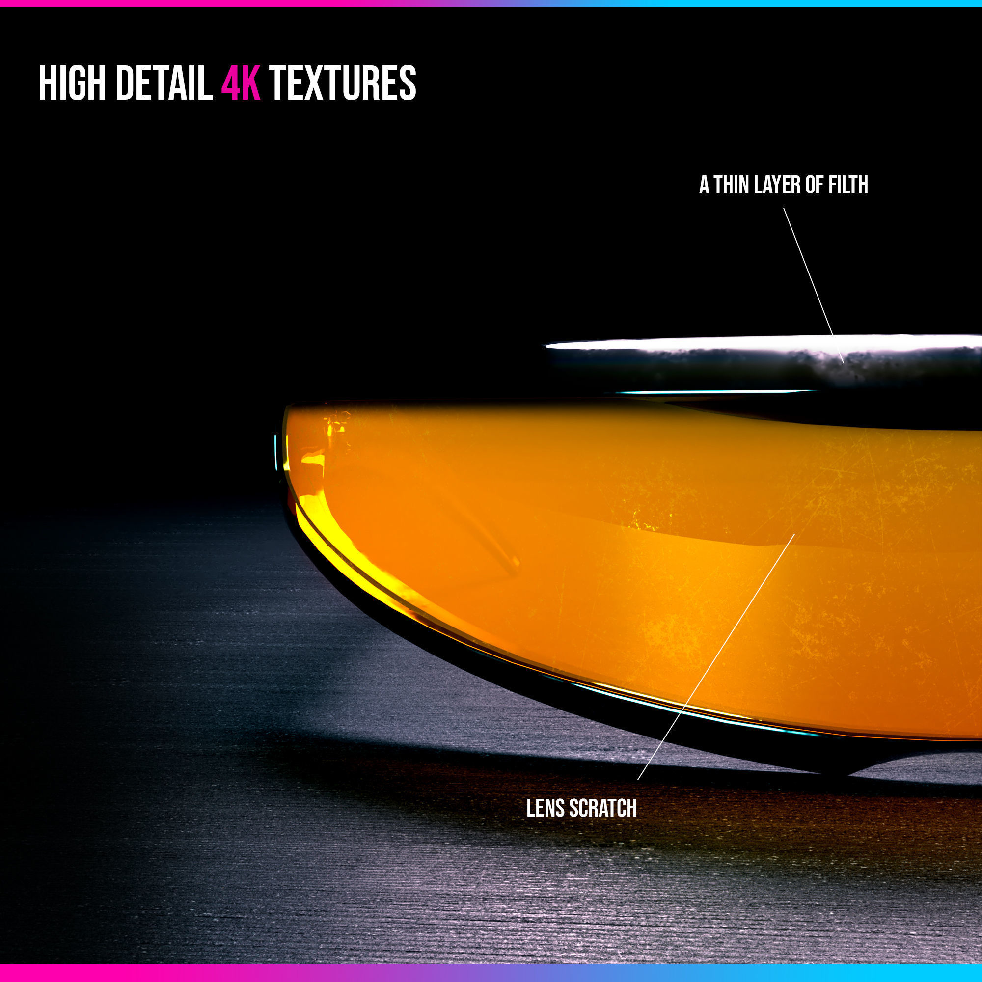 LUXURY SCI-FI EYEGLASS - FITS 3D NFTs 3D model_1