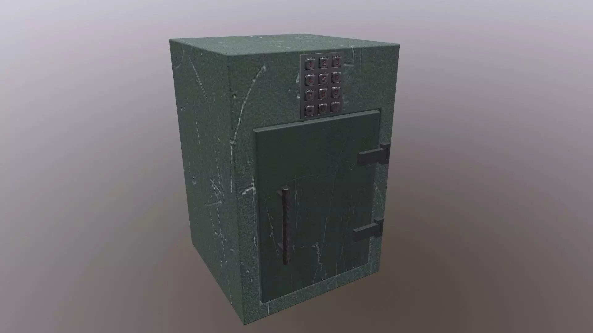 Safe Box  Low-poly 3D model_0