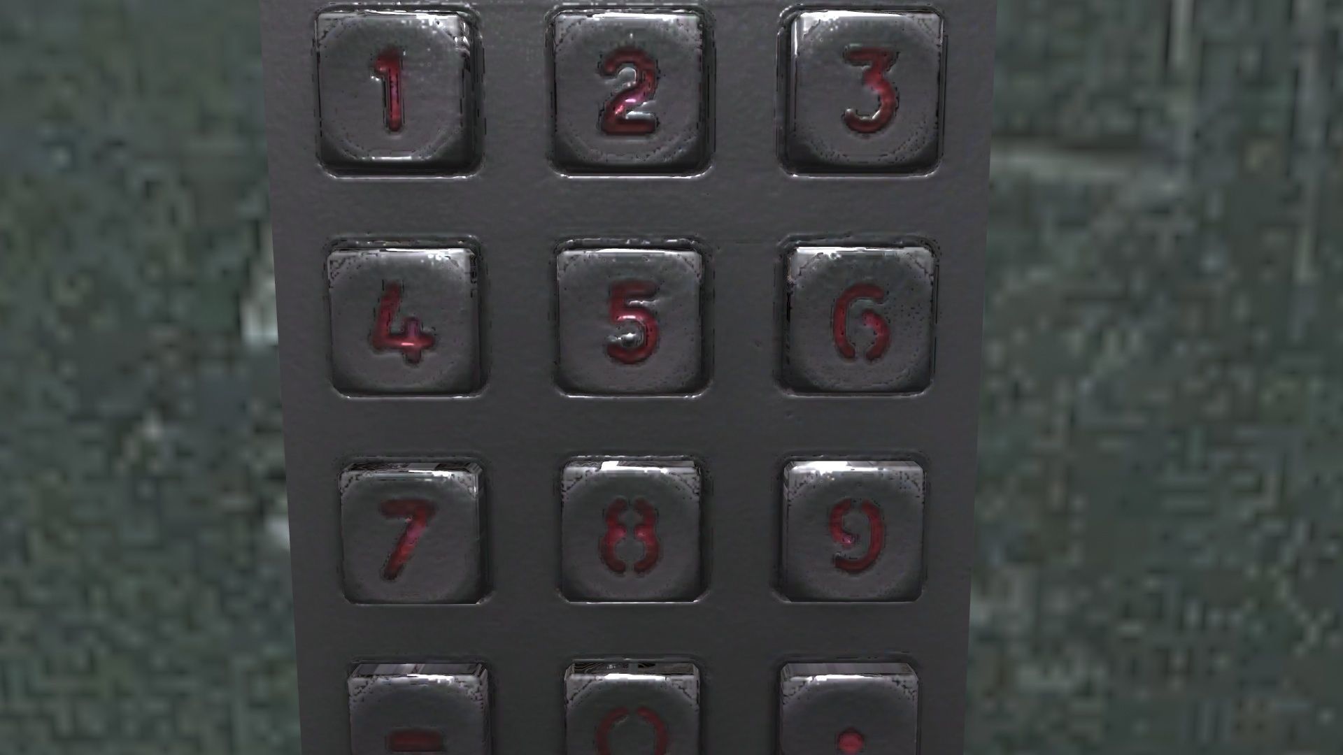 Safe Box  Low-poly 3D model_5