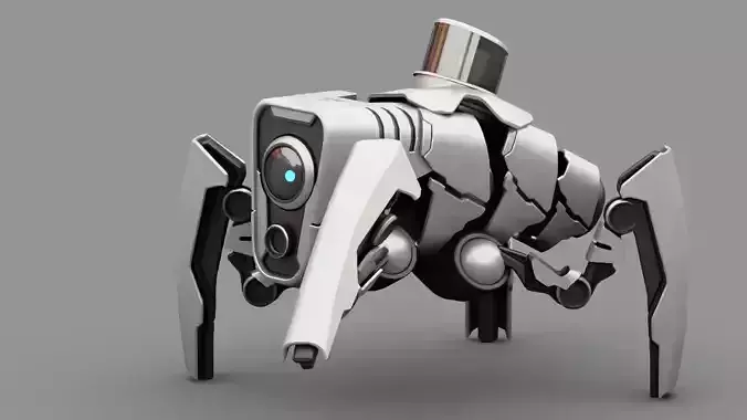 Spider Droid  rigged character