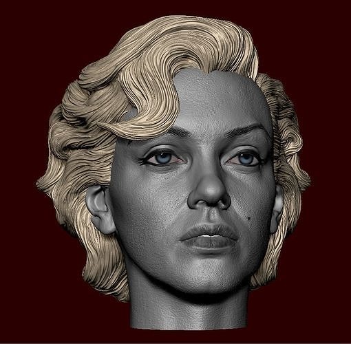 Marilyn Monroe Head 3D print model