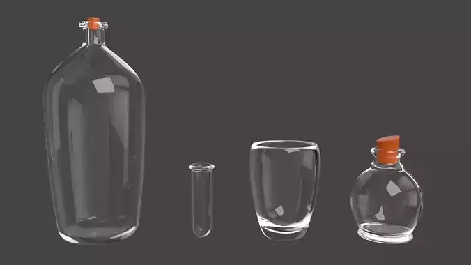 Glass objects pack