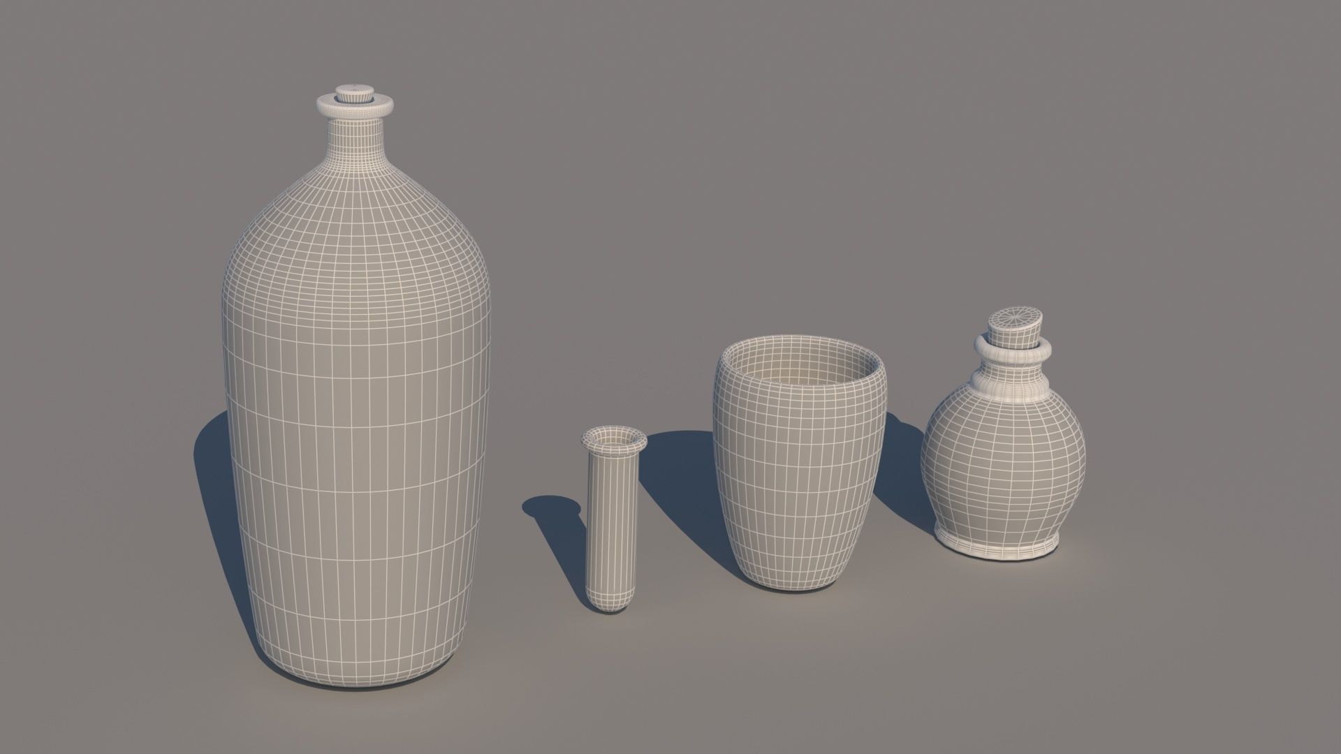 Glass objects pack 3D model_2
