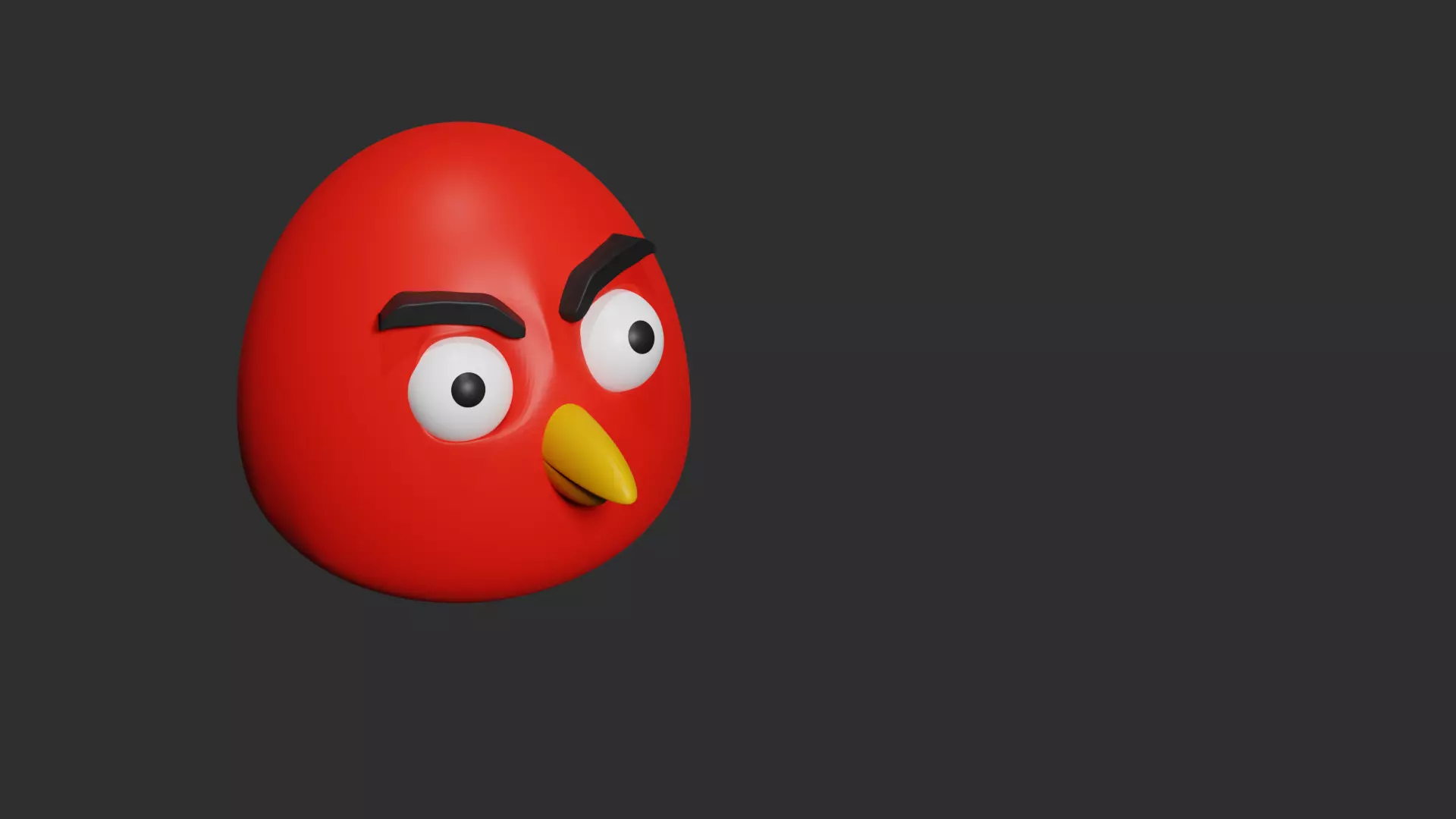 Birds angry bird Free low-poly 3D model_0
