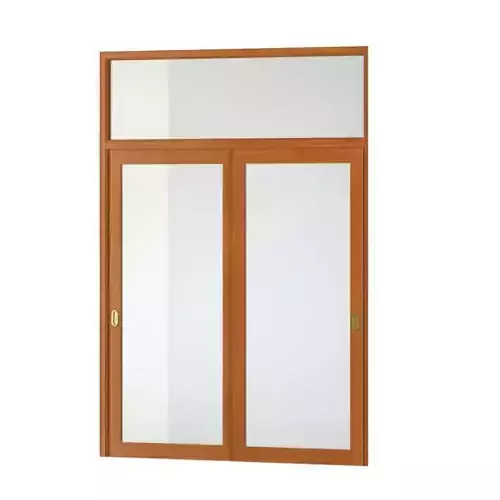 Wooden And Glass Door