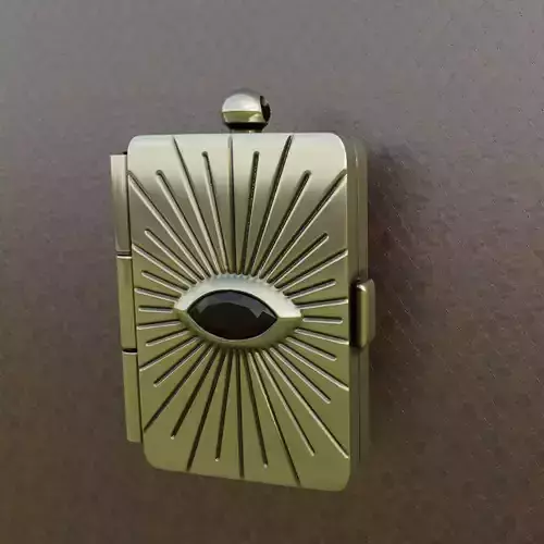locket eye box pendant