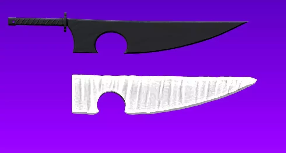 Uzui Tengen Sword and Sheath for cosplay 3D print model_0