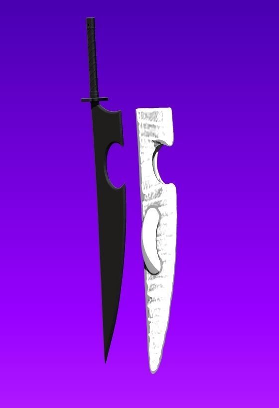 Uzui Tengen Sword and Sheath for cosplay 3D print model_2