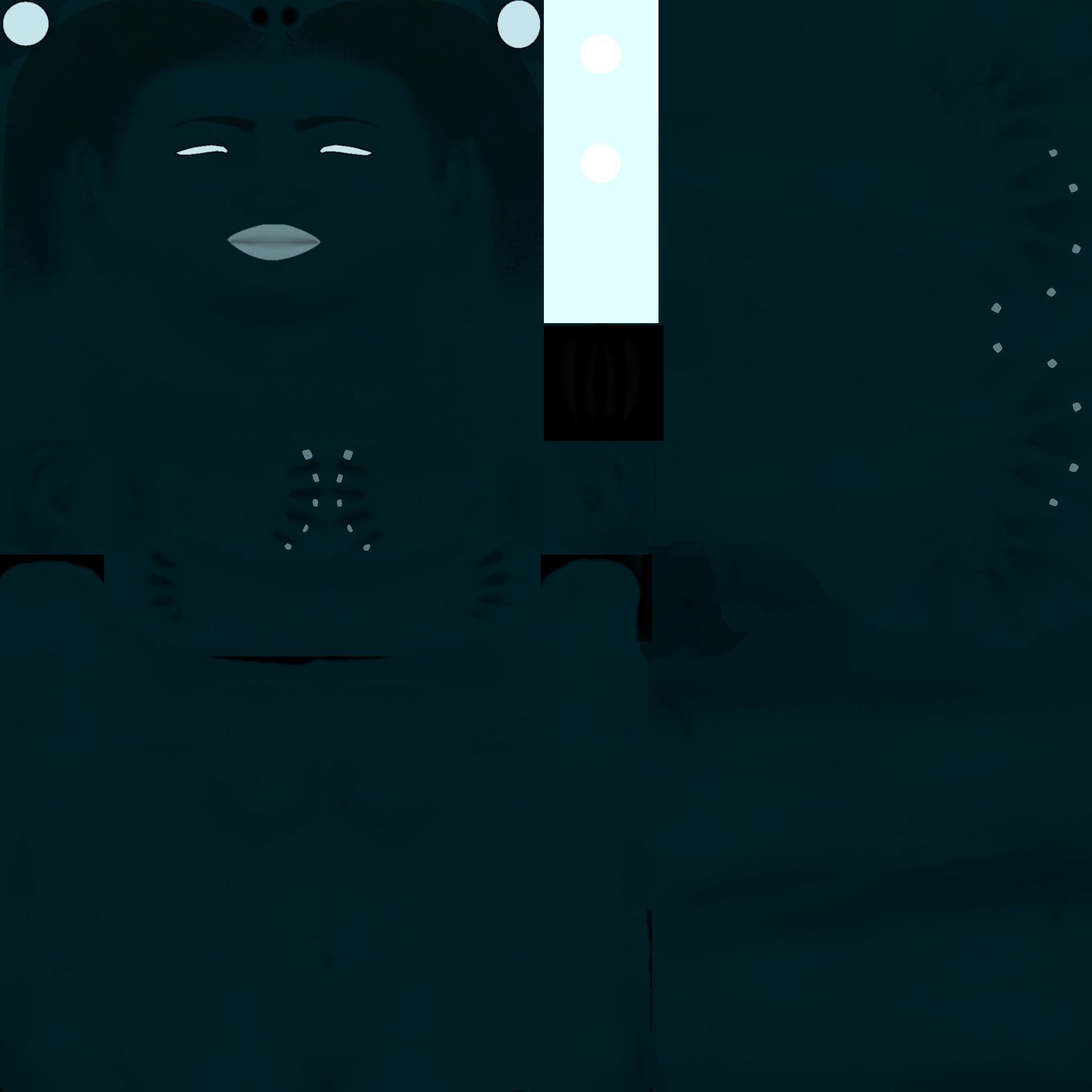 female with textures Free 3D model_3