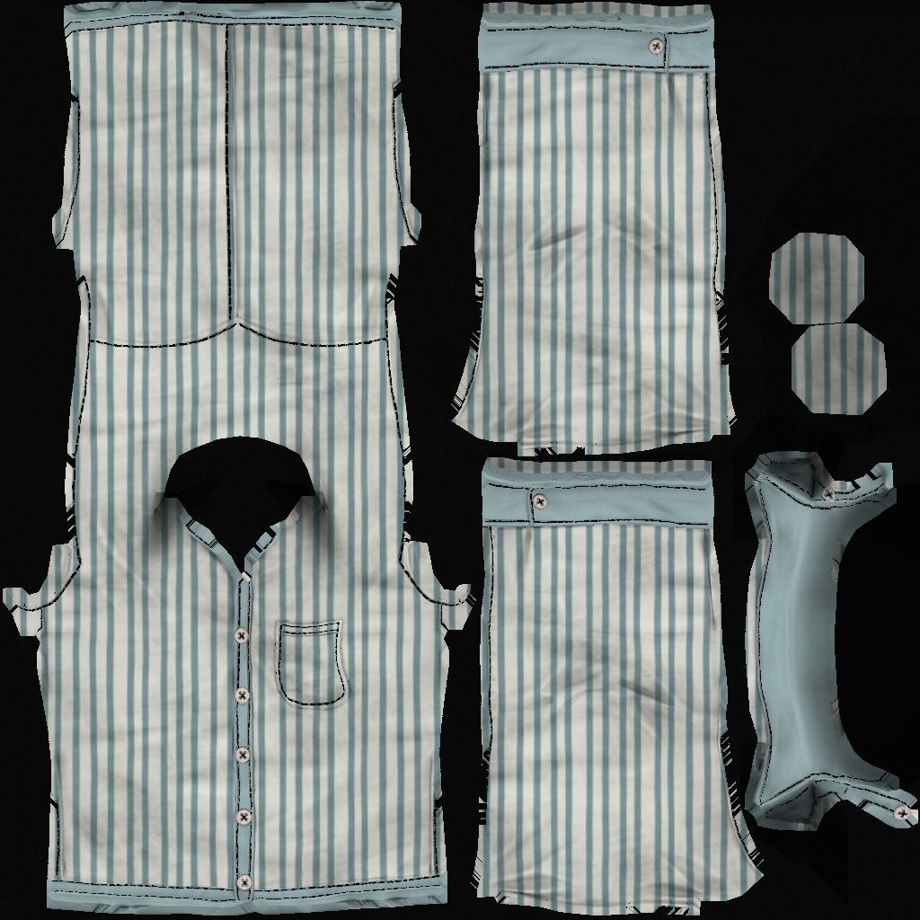 female with textures Free 3D model_14