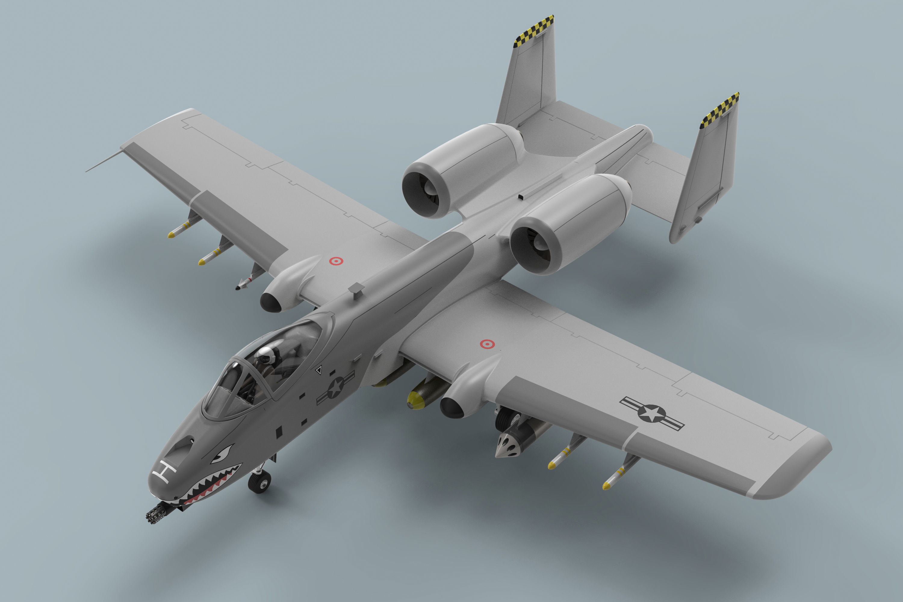 A-10 Thunderbolt II 3D model_2