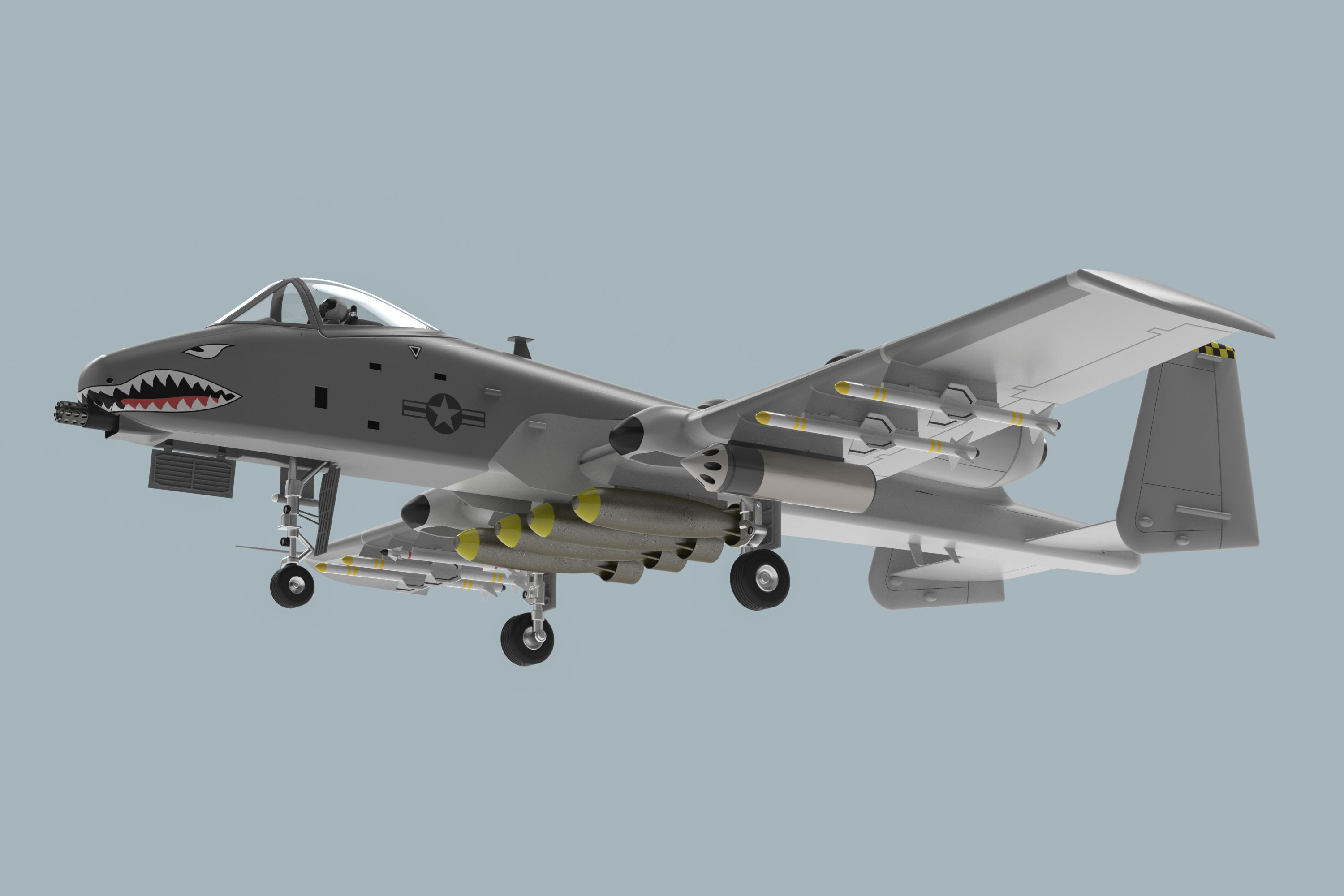 A-10 Thunderbolt II 3D model_4