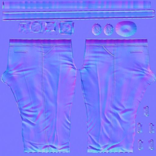 MAN WEARING SUIT Low-poly 3D model_6