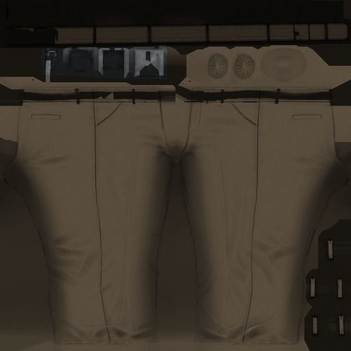 MAN WEARING SUIT Low-poly 3D model_4