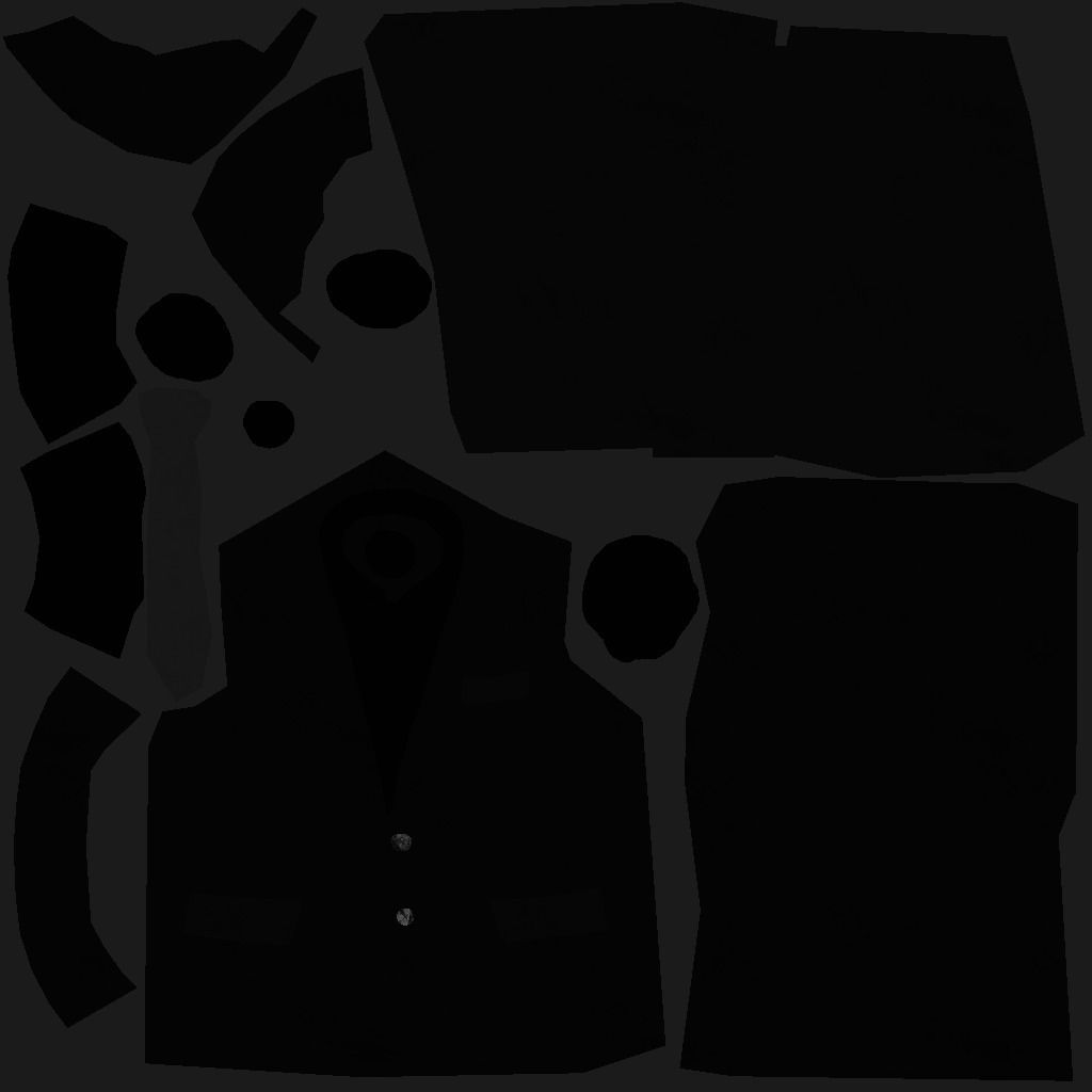 MAN WEARING SUIT Low-poly 3D model_13