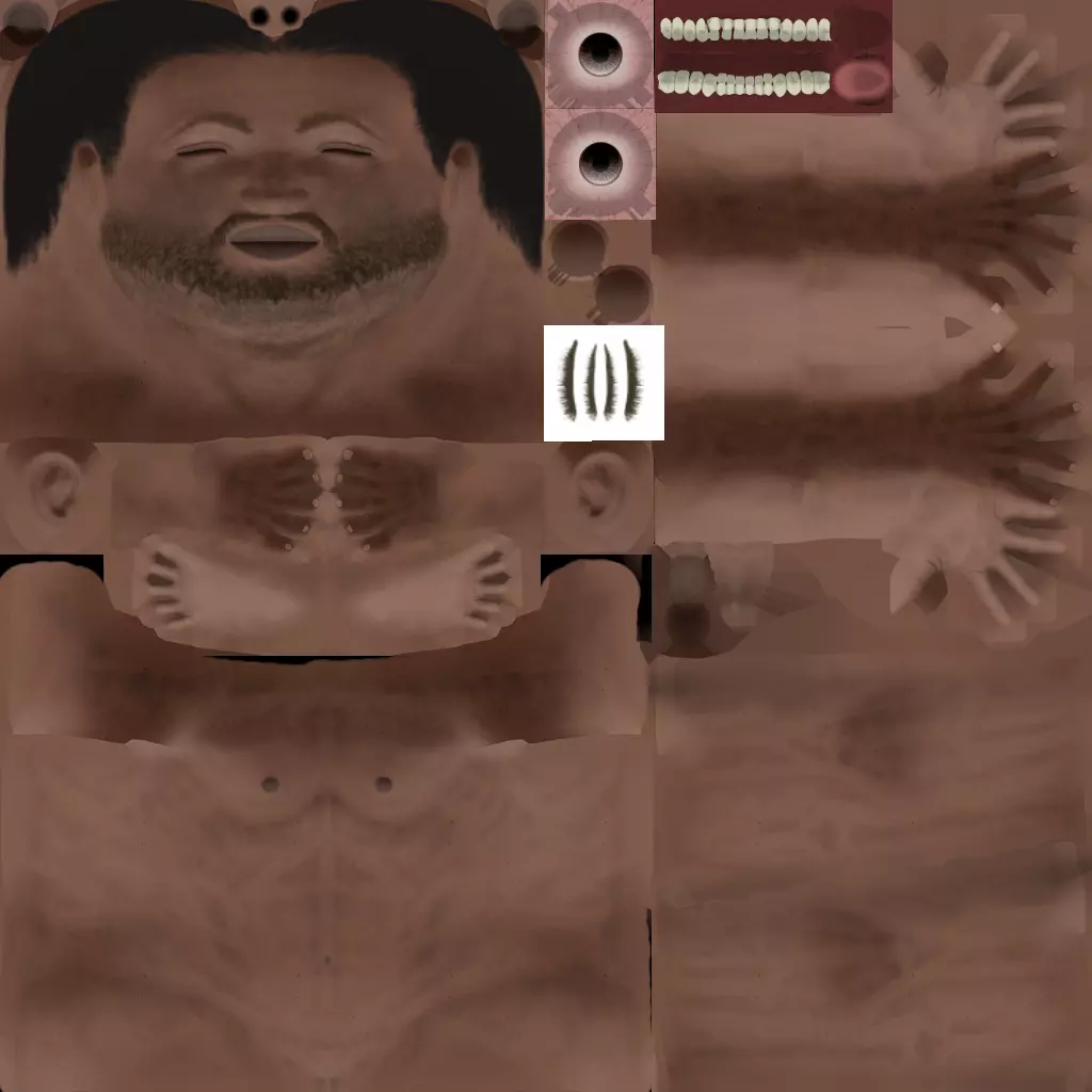 HUMAN WITH TEXTURES Free 3D model_0