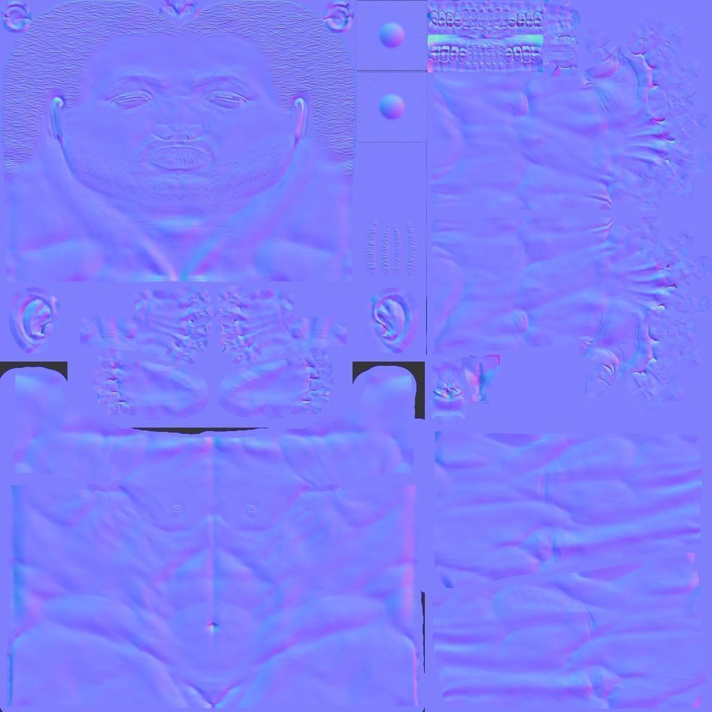 HUMAN WITH TEXTURES Free 3D model_2