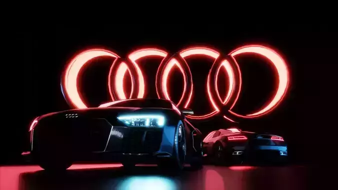 audi r8  Free 3D model