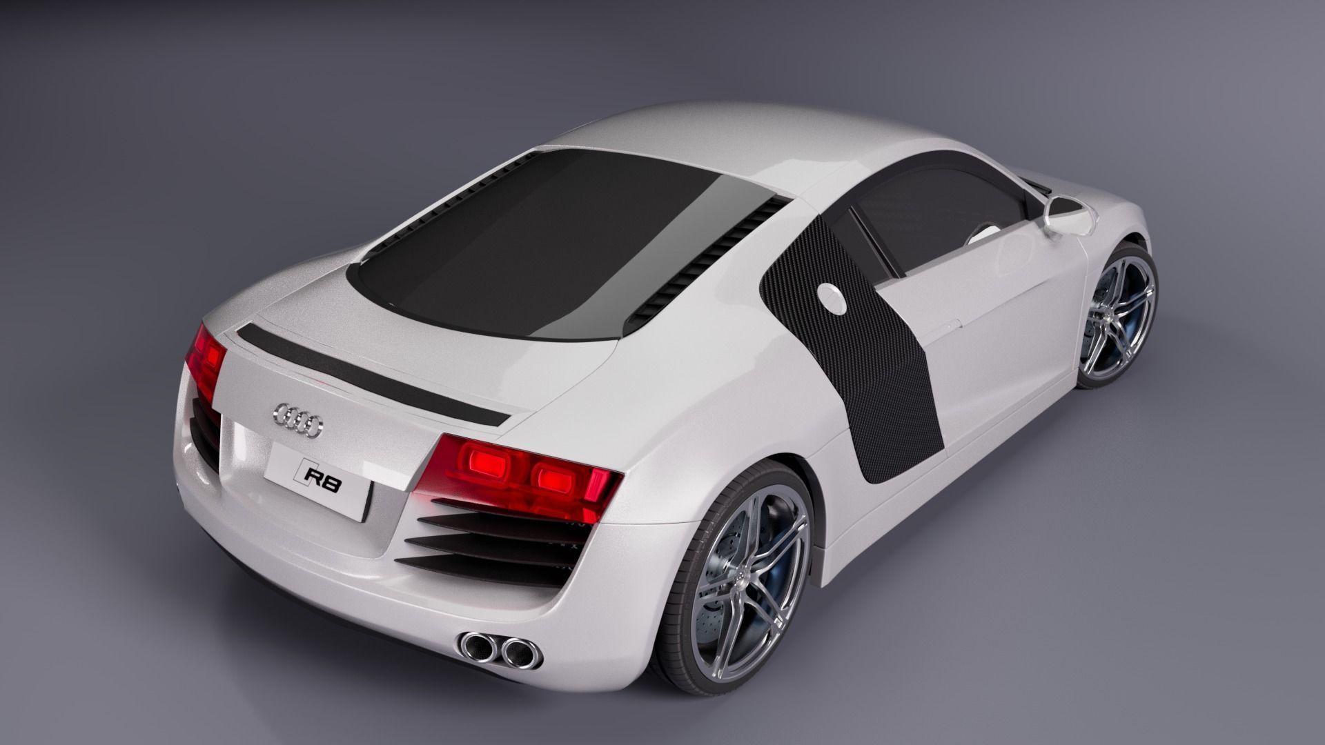 Audi R8 2008 3D model_3