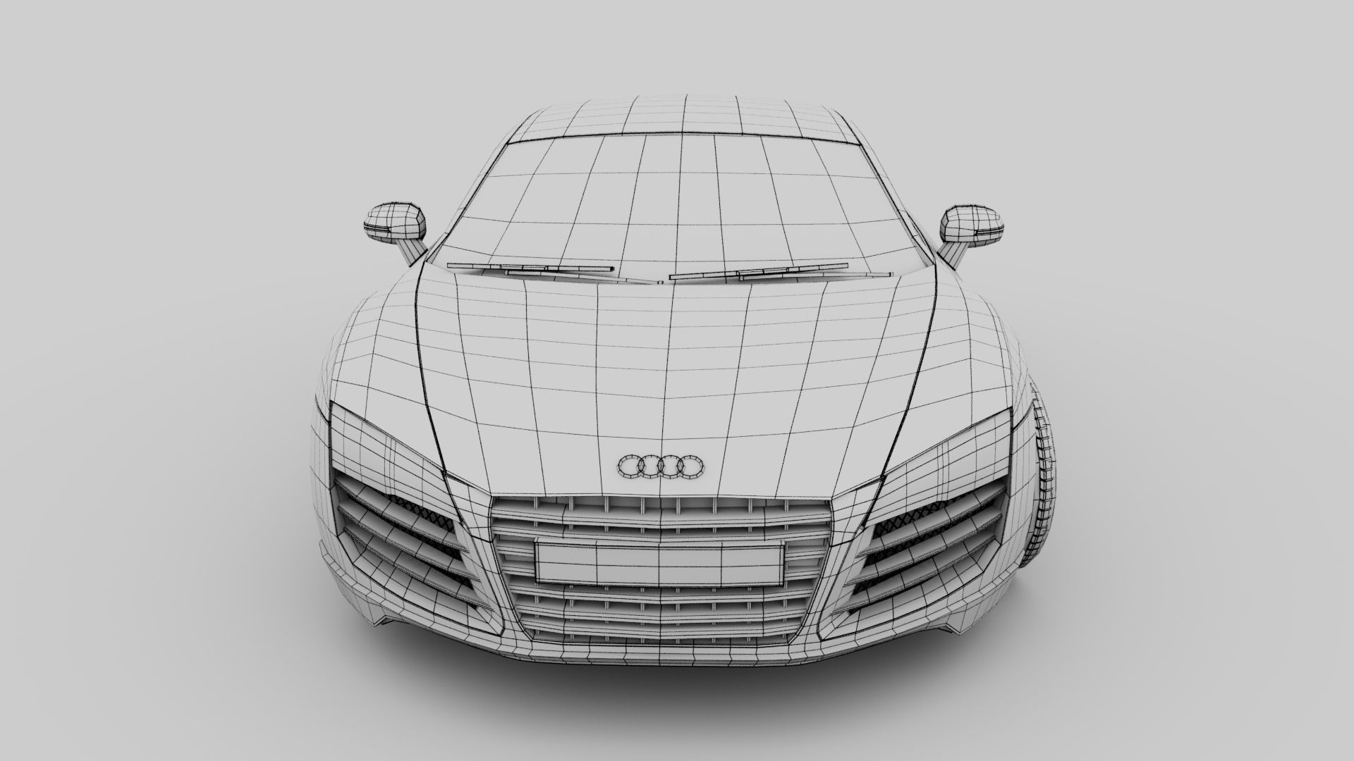Audi R8 2008 3D model_13