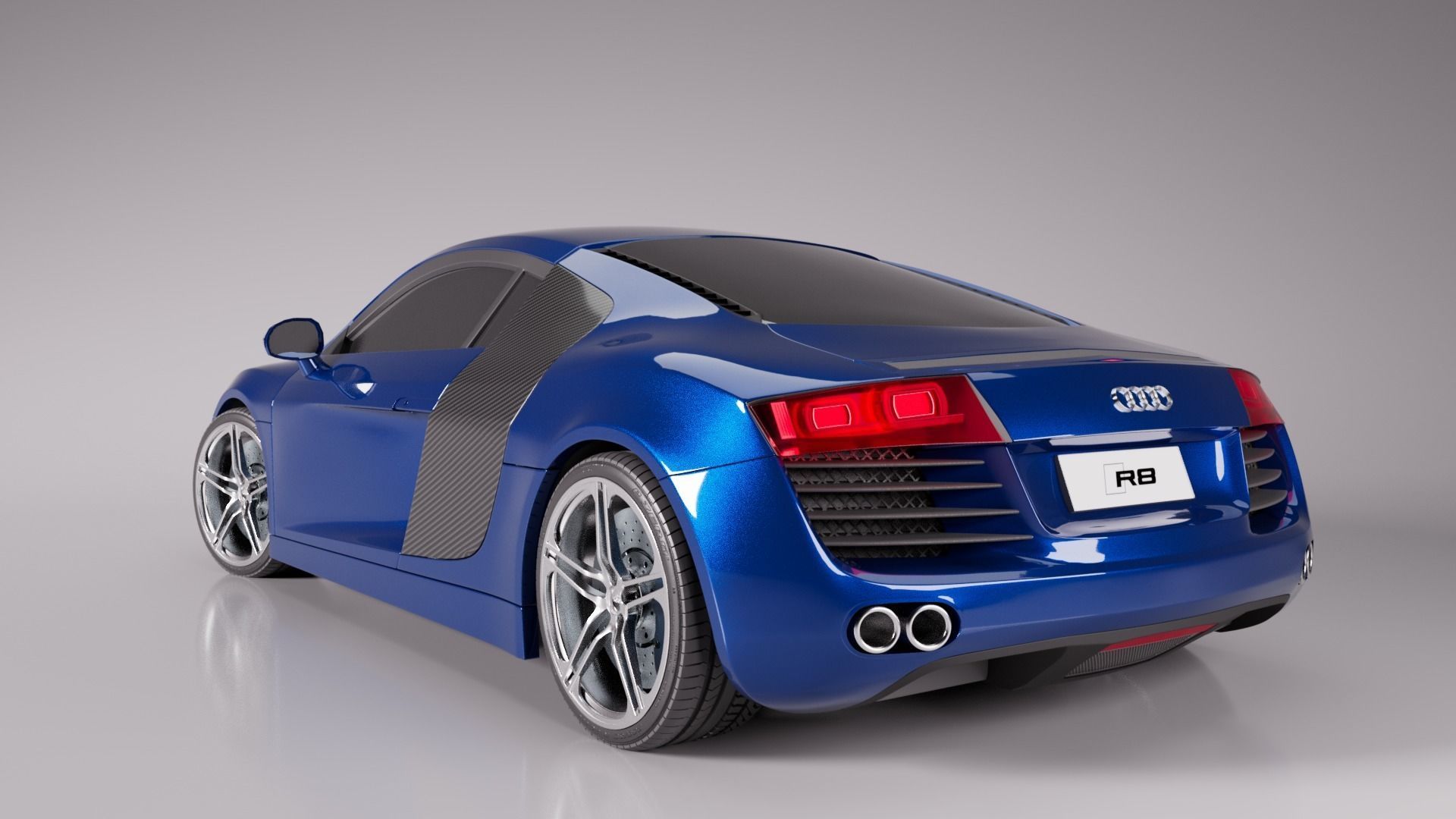 Audi R8 2008 3D model_1