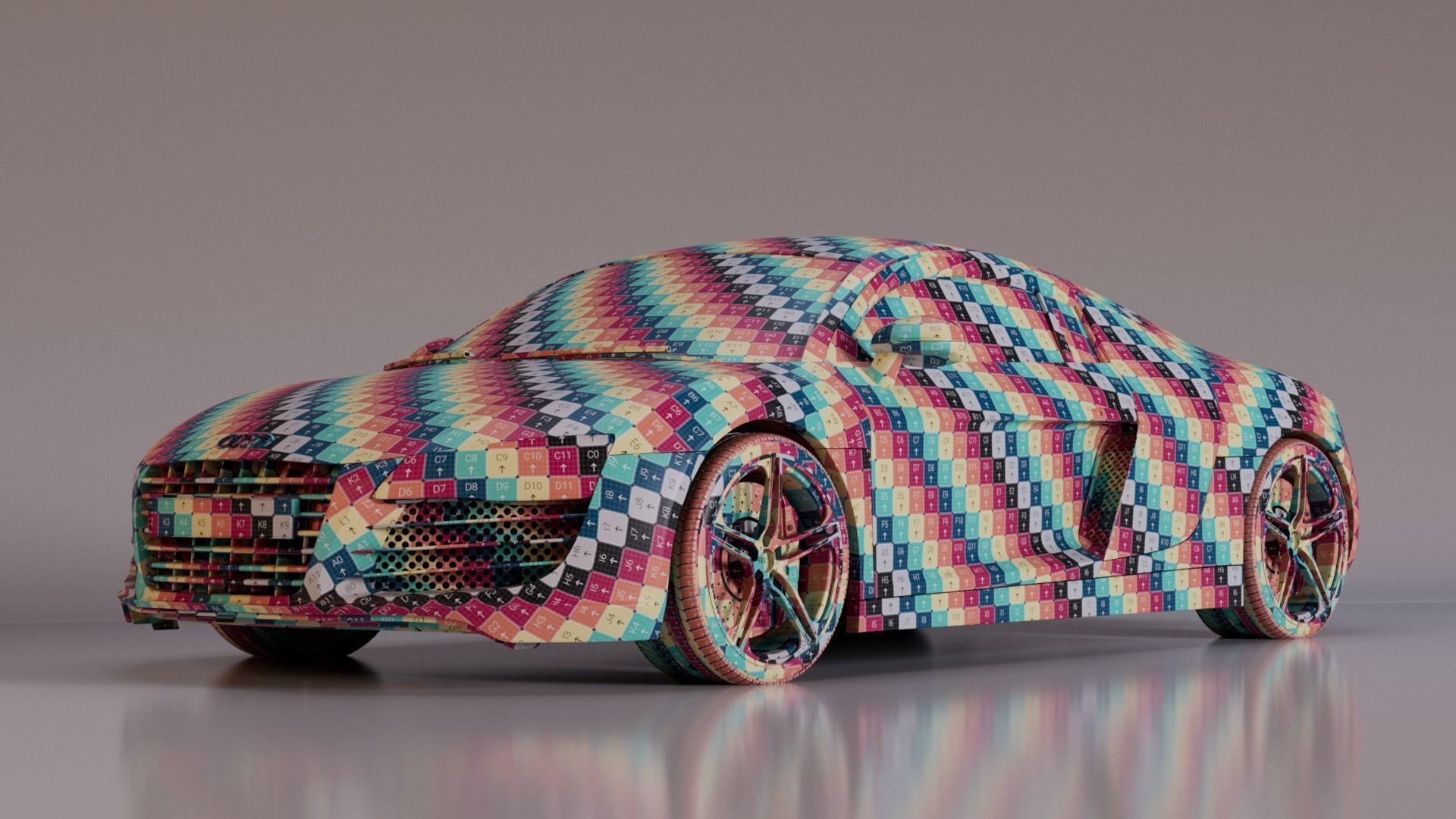 Audi R8 2008 3D model_18