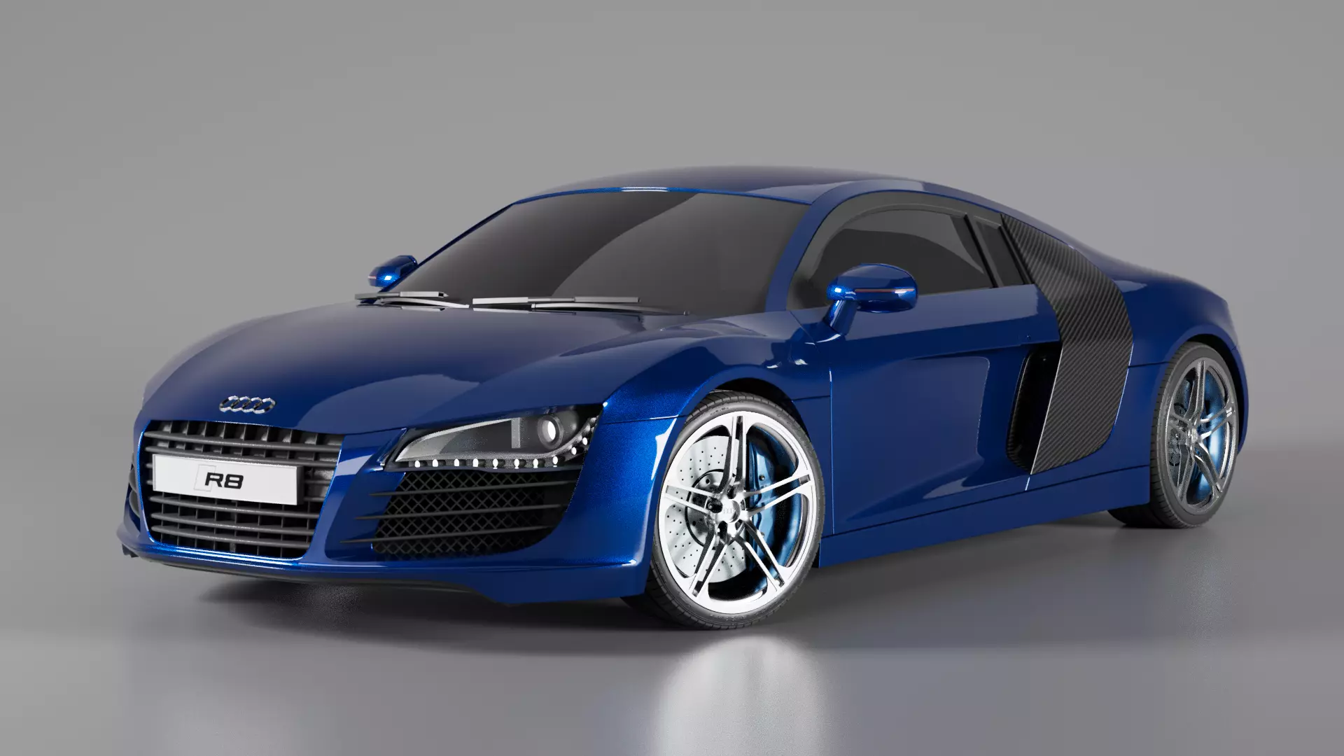 Audi R8 2008 3D model_0