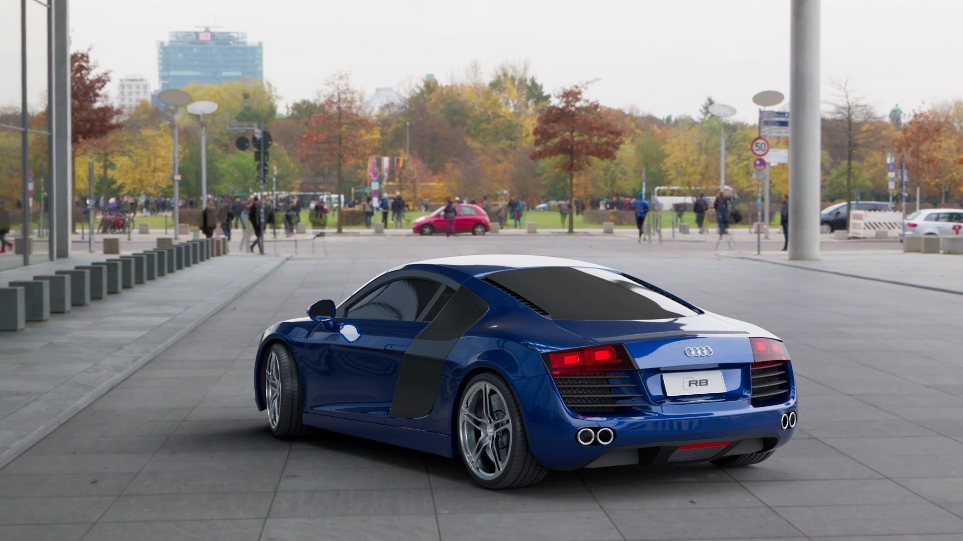 Audi R8 2008 3D model_7