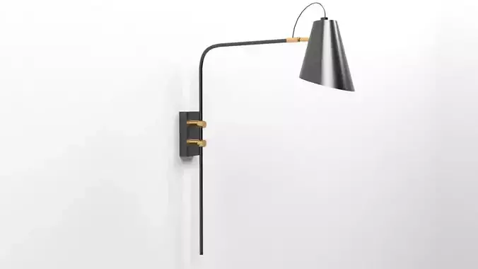 Applique wall lamp gold