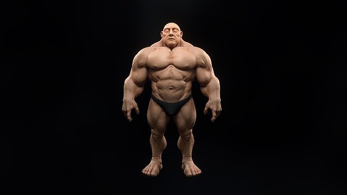 Super Human 3D model