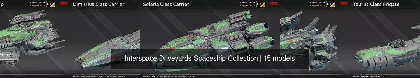 Interspace Driveyards Spaceship Collection _1