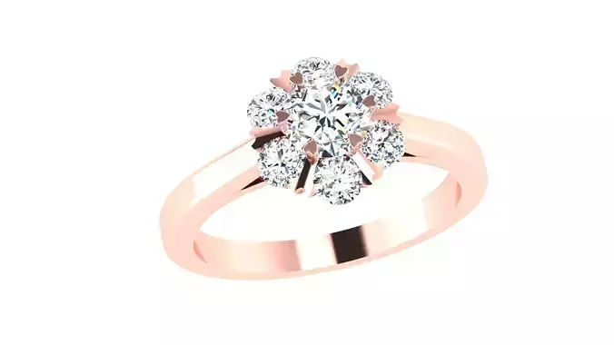 Diamond Cluster Ring