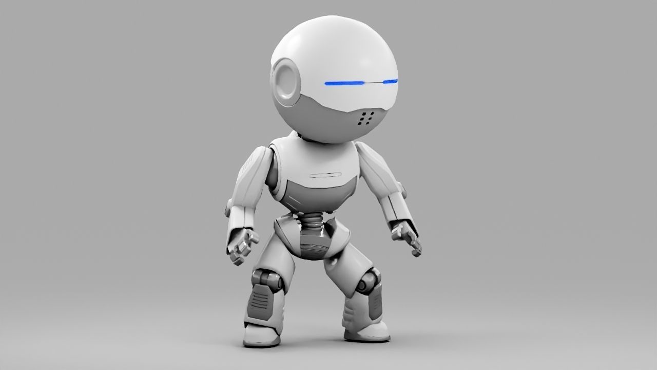 Nino Droid rigged character 3D model_2